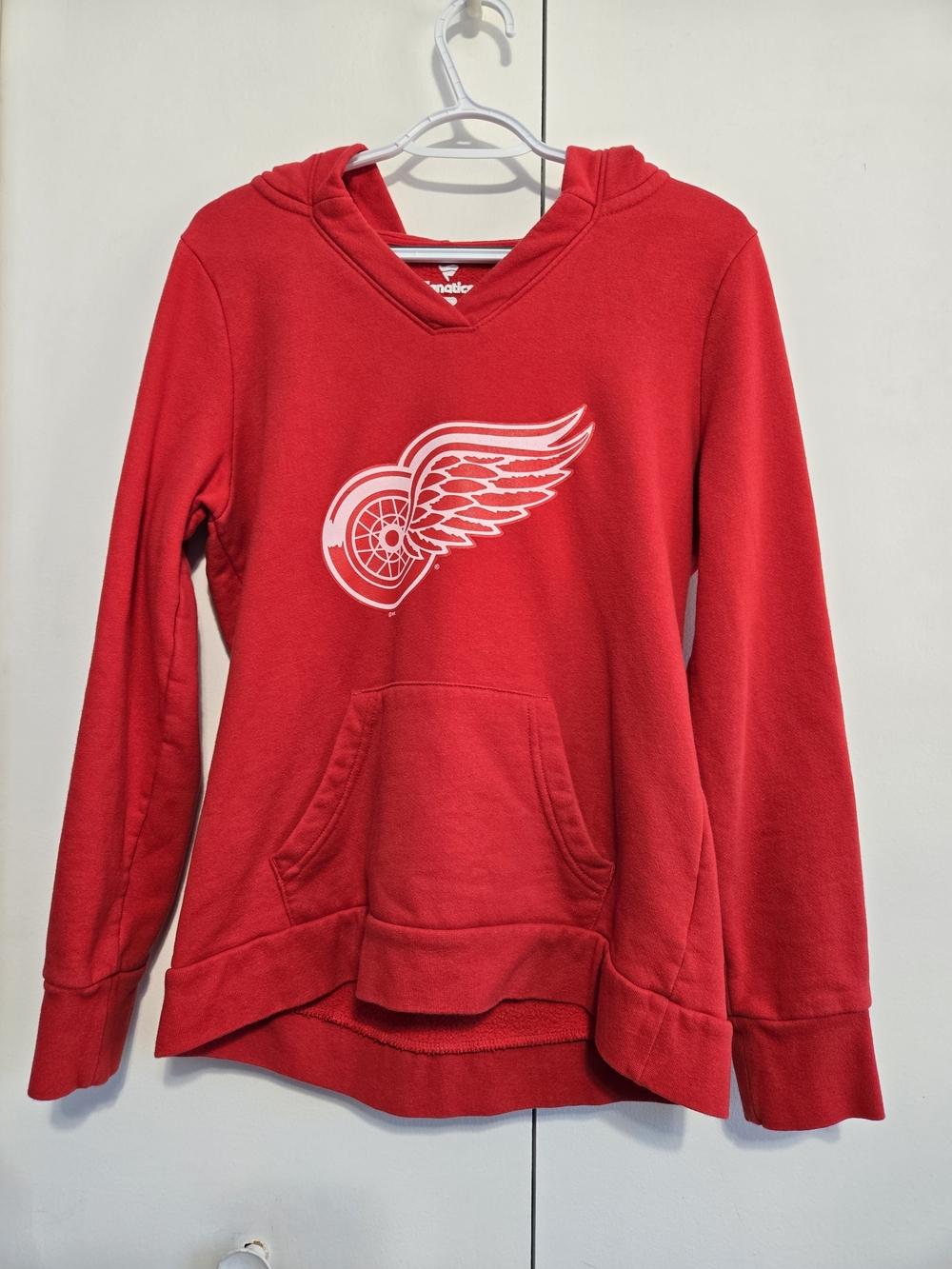 Detroit Red Wings Fanatics Womens Medium Red Pullover Hoodie NHL Hockey